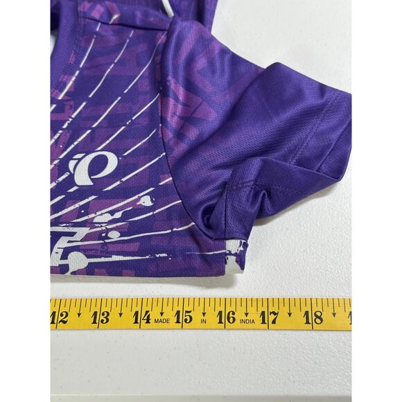 Pearl Izumi Shirt Womens Small Purple Graphic Fleet Fleet Sports Orlando Cycling - Picture 9 of 10